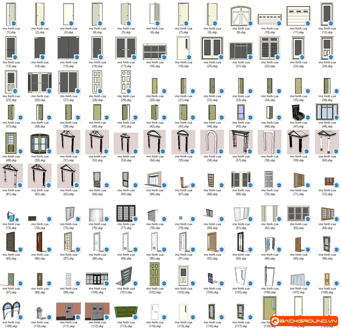 150+ Cửa trong nhà - khung cửa - cửa phòng và đồ nội thất