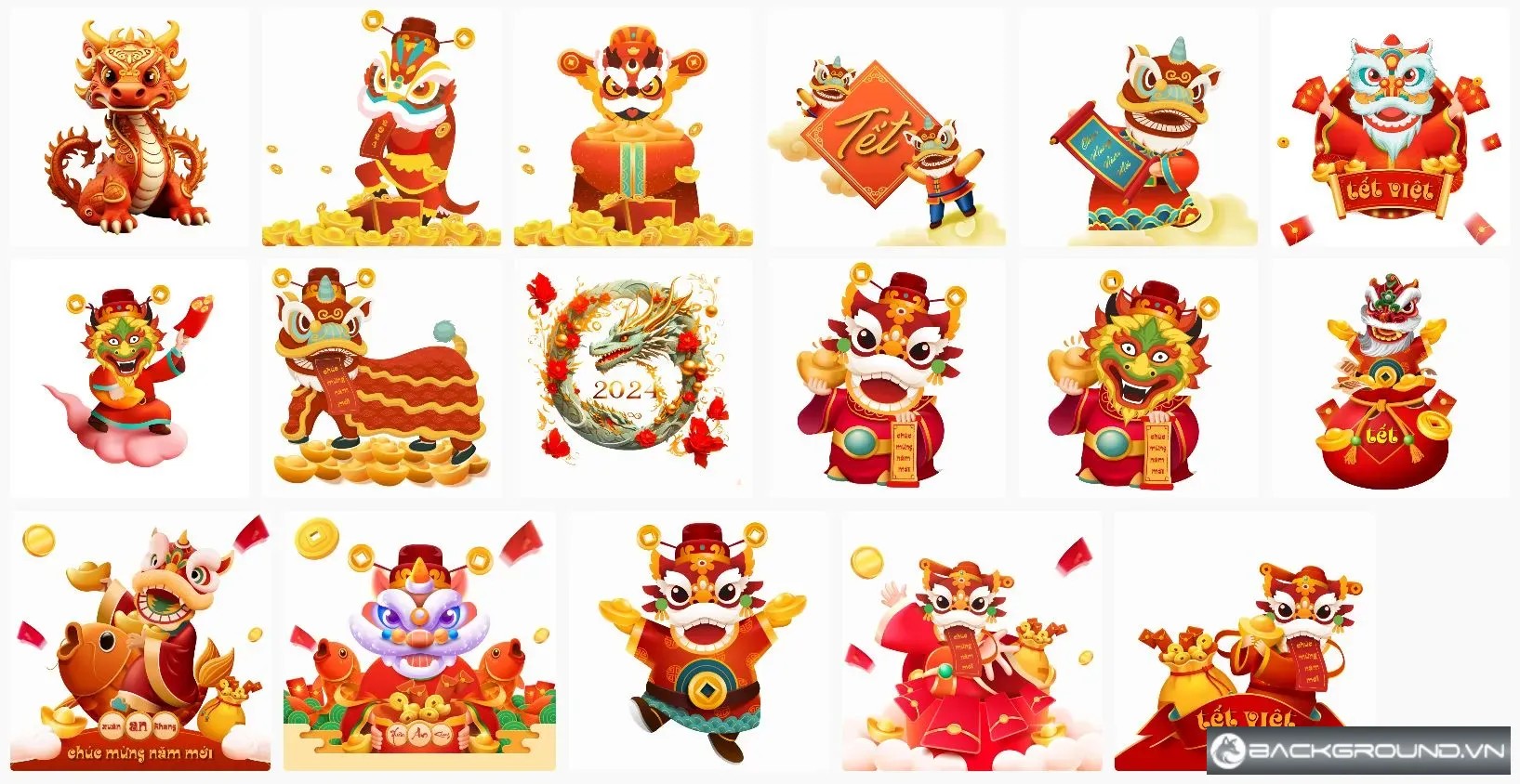 16+ Nguyên liệu thiết kế Tết