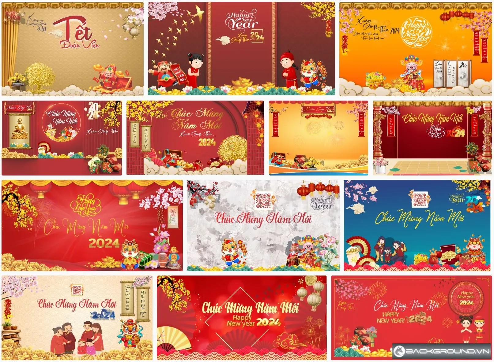 13+ Backdrop mừng năm mới