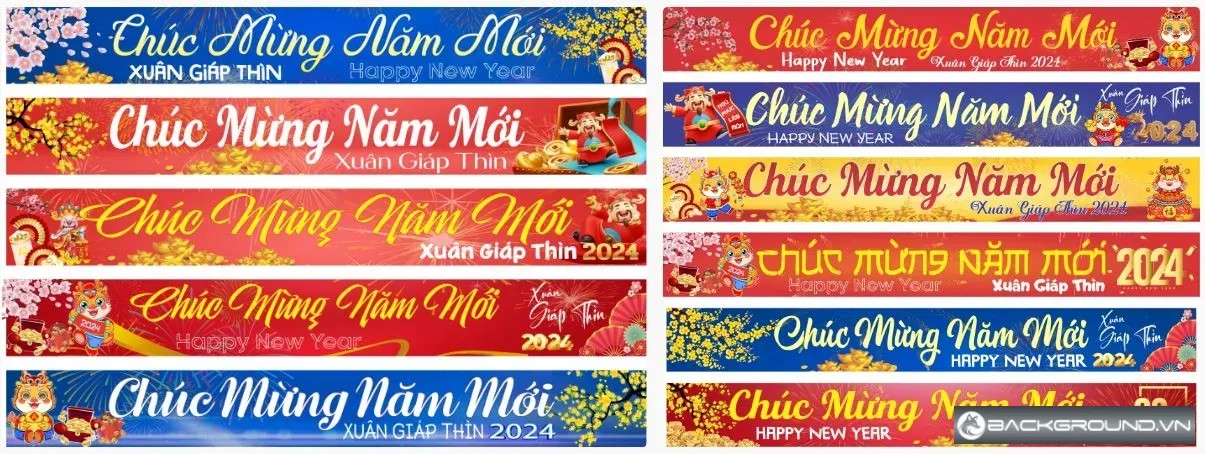 12+ Băng rôn Chúc mừng năm mới 2024