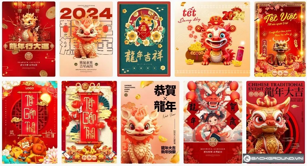 10+ Poster Tết