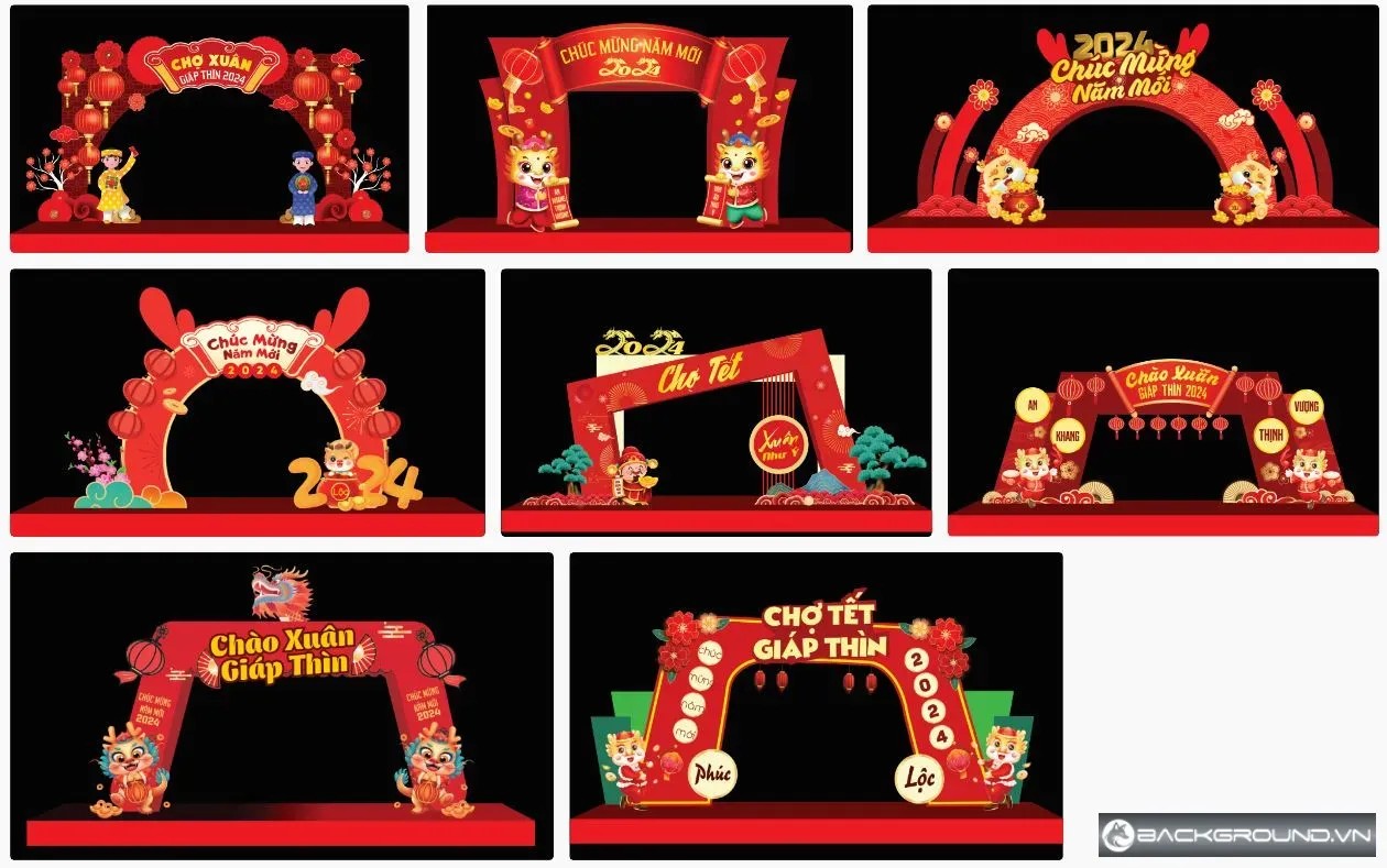 8+ Cổng chào Tết xuân