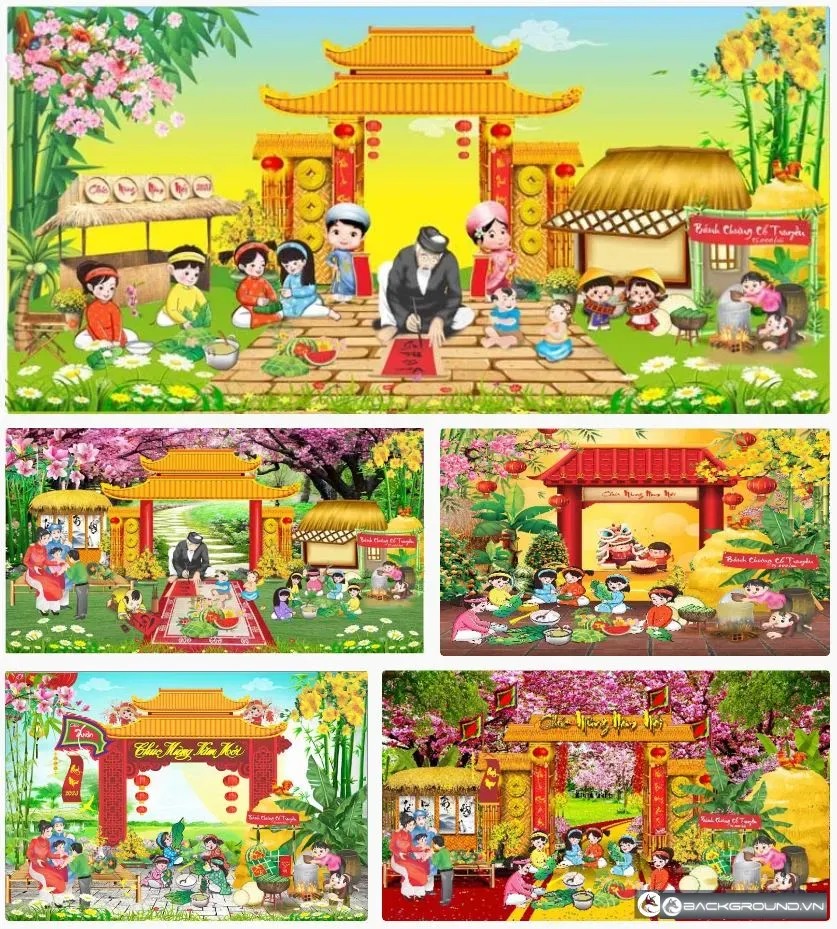 5+ Tiểu cảnh Tết