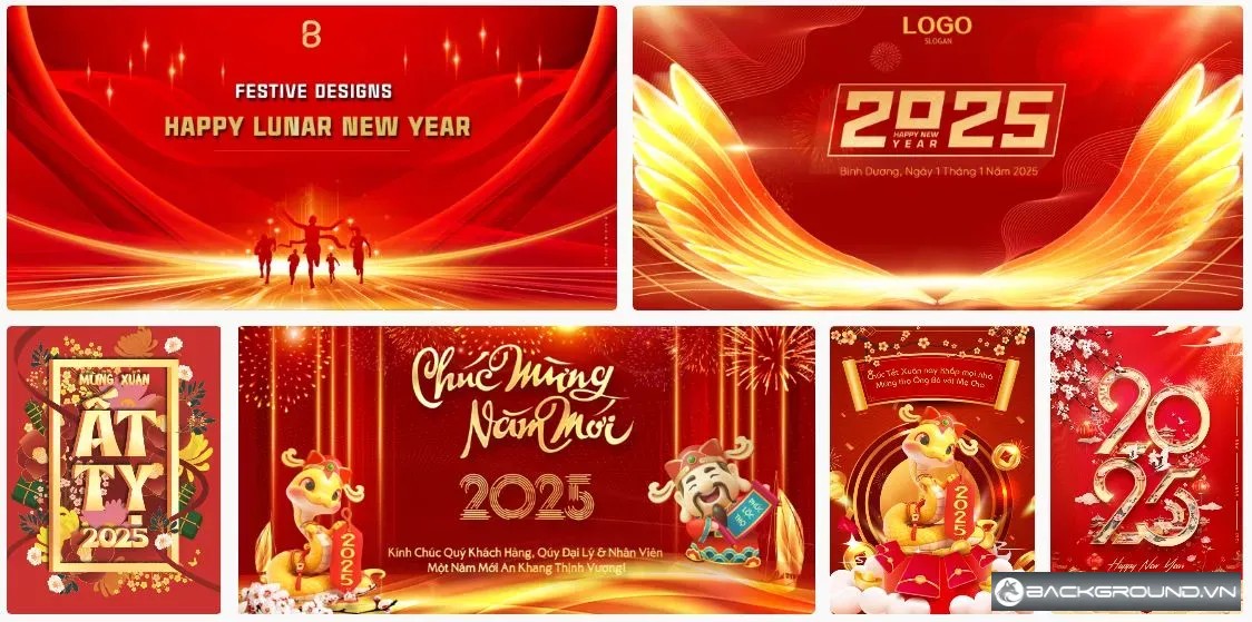 6+ Background Tết 2025