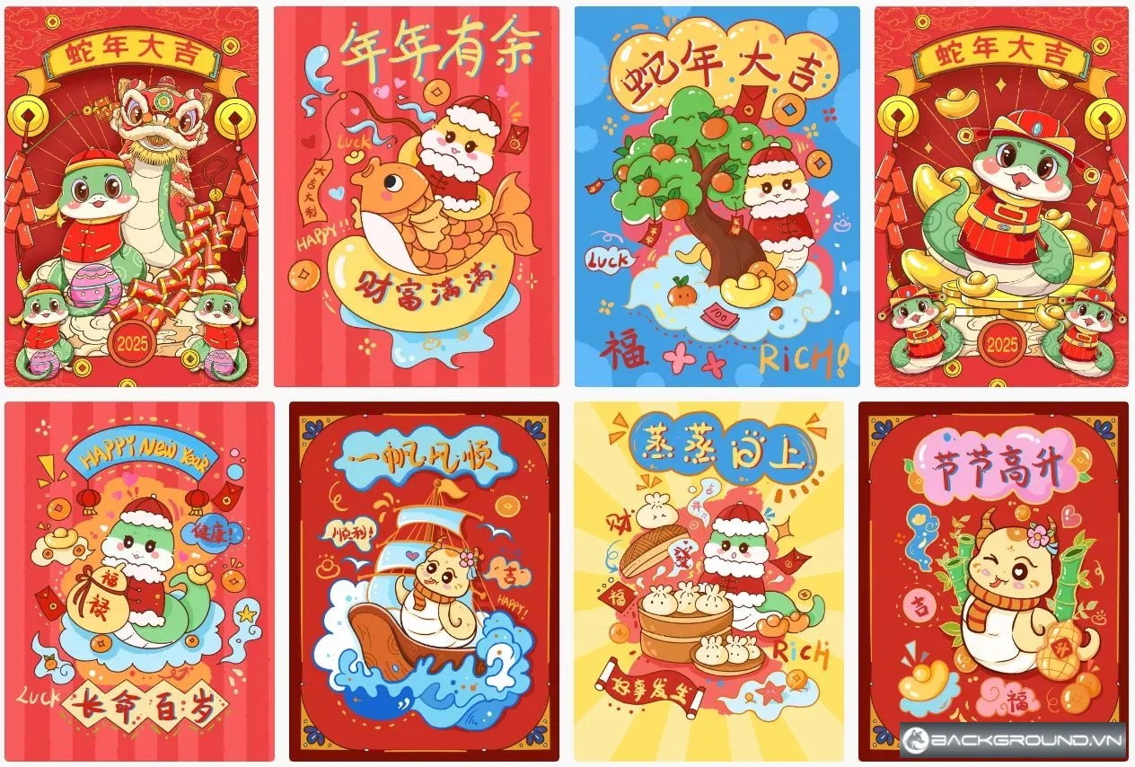 8+ Mẫu bao lixi 2025