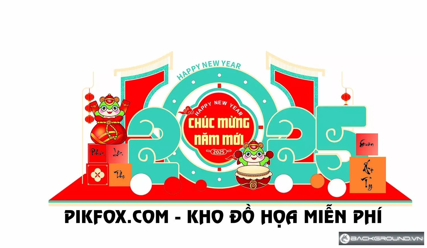 Decor background tết