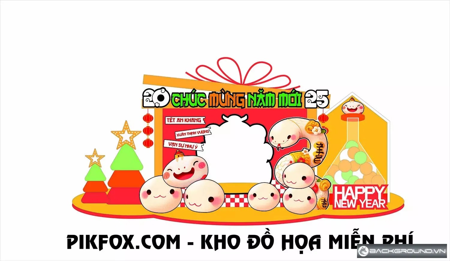 Mẫu decor tết