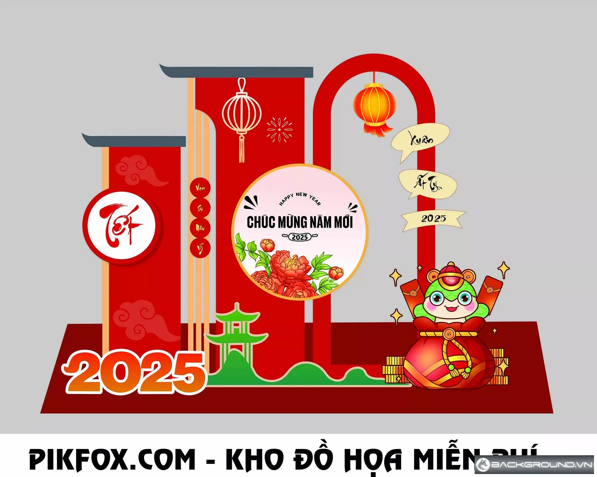 Decor tết chụp ảnh
