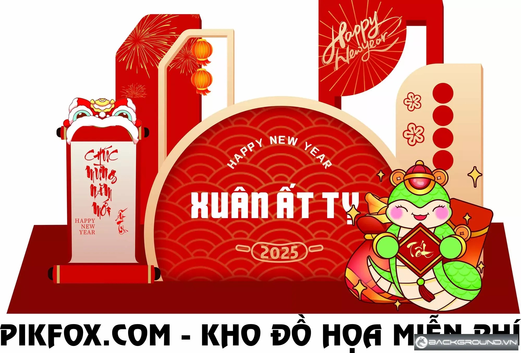 Decor tết công ty
