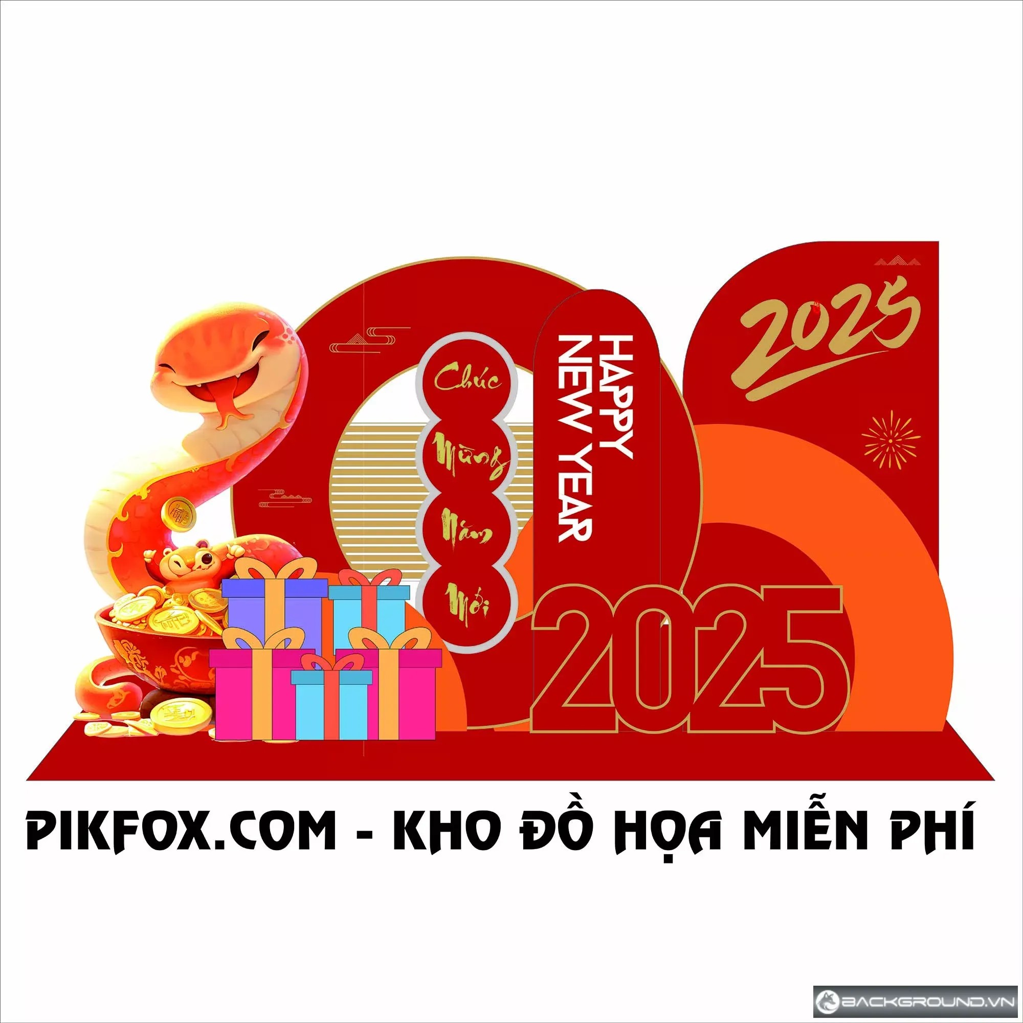 Backdrop tết corel