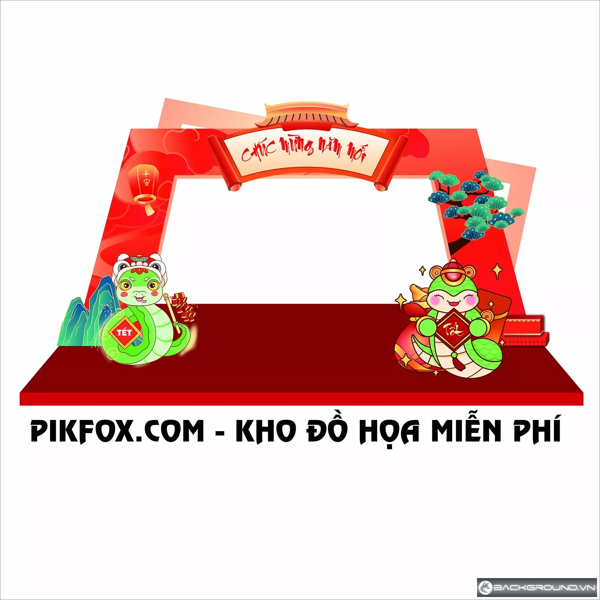 Cổng chào trang trí tết