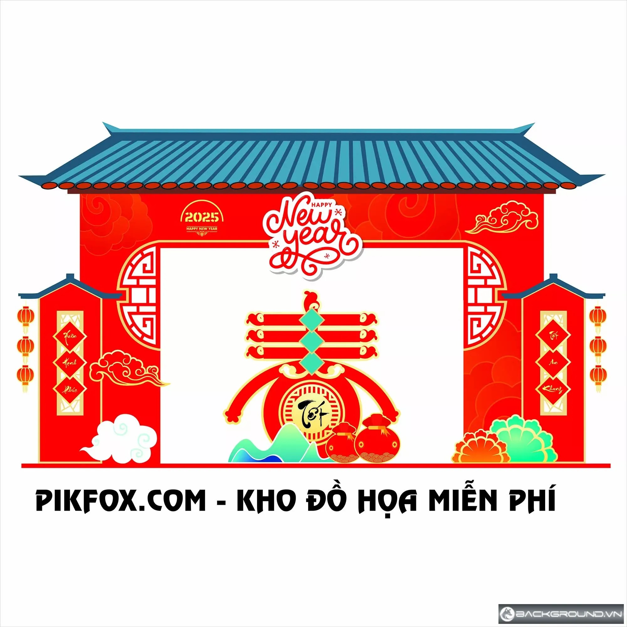 Trang trí cổng chào ngày tết