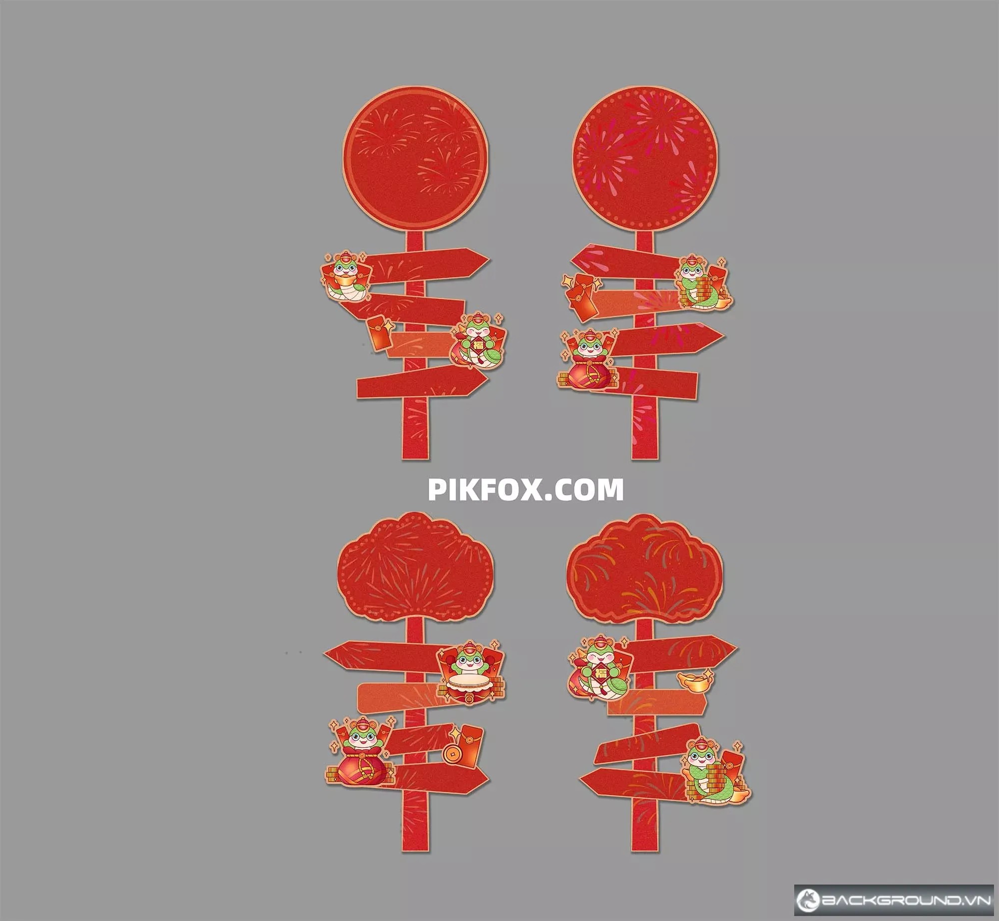Cột chỉ đường tết 2025