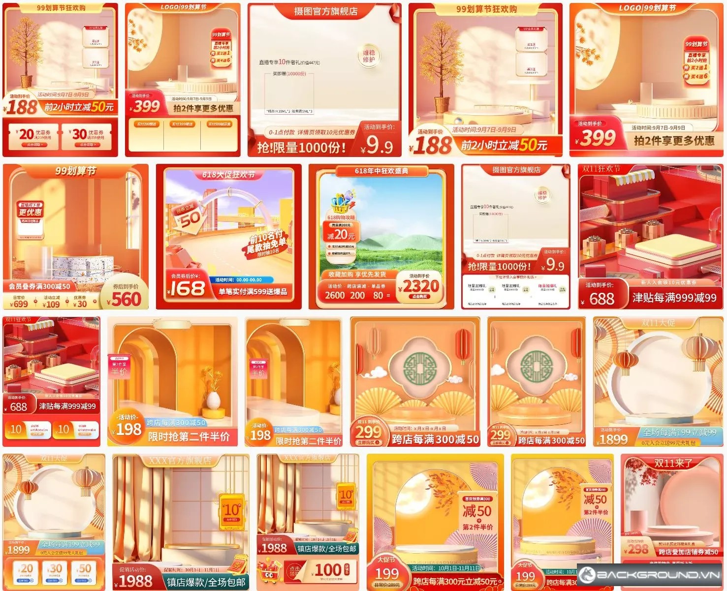 24+ Khung Shopee Lazada Tết 2025