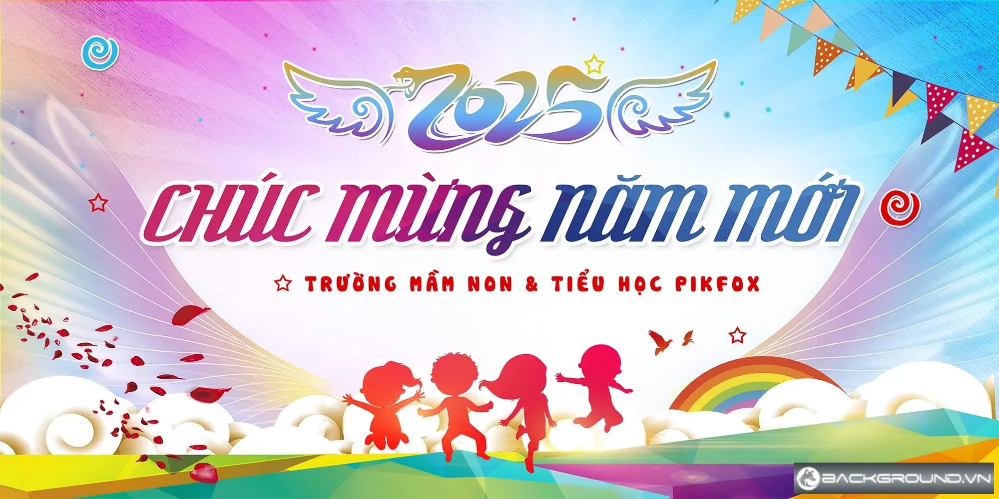 Phông Tết trường tiểu học
