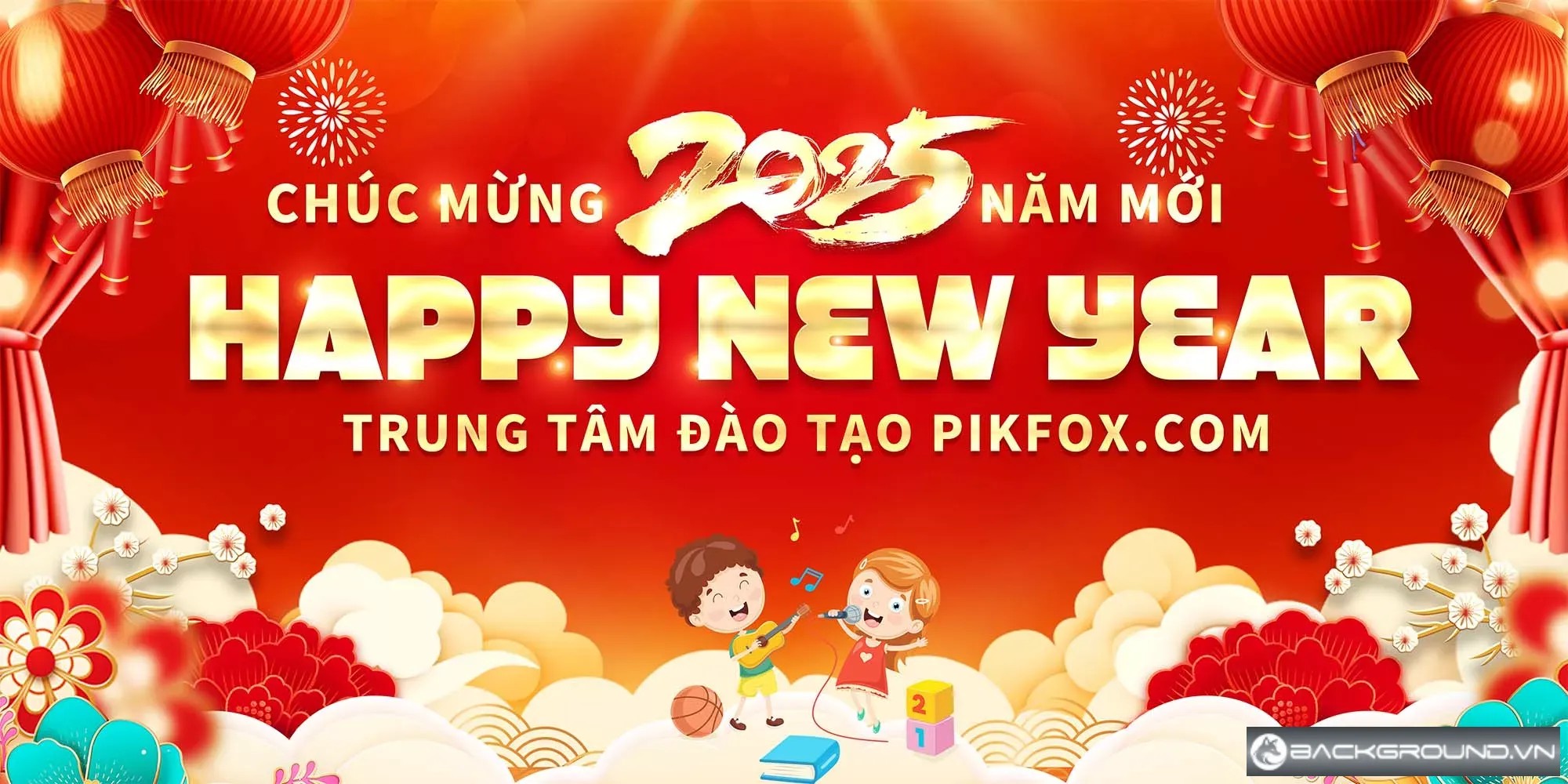 Phông Tết trung tâm đào tạo