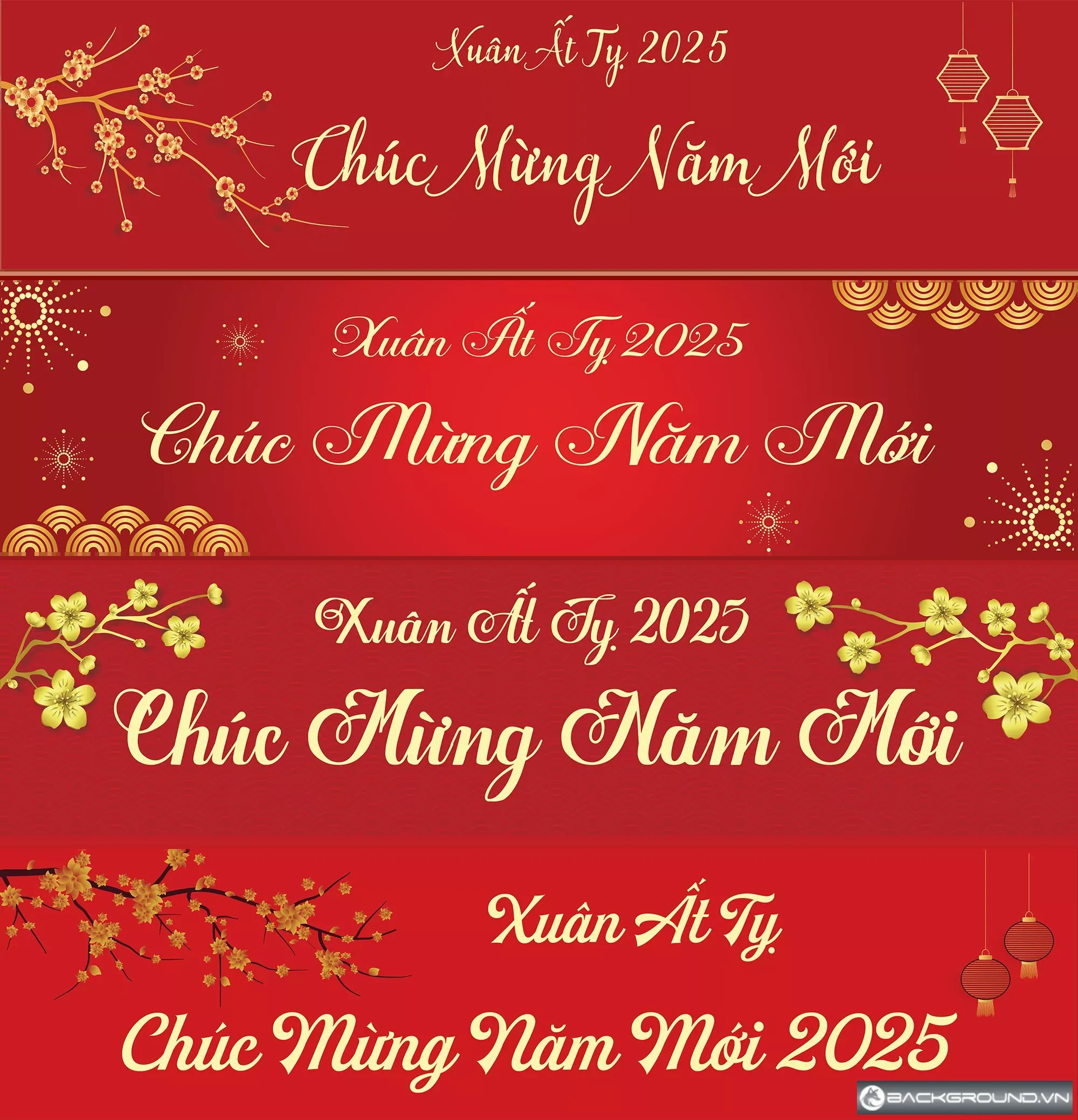Băng rôn Tết 2025