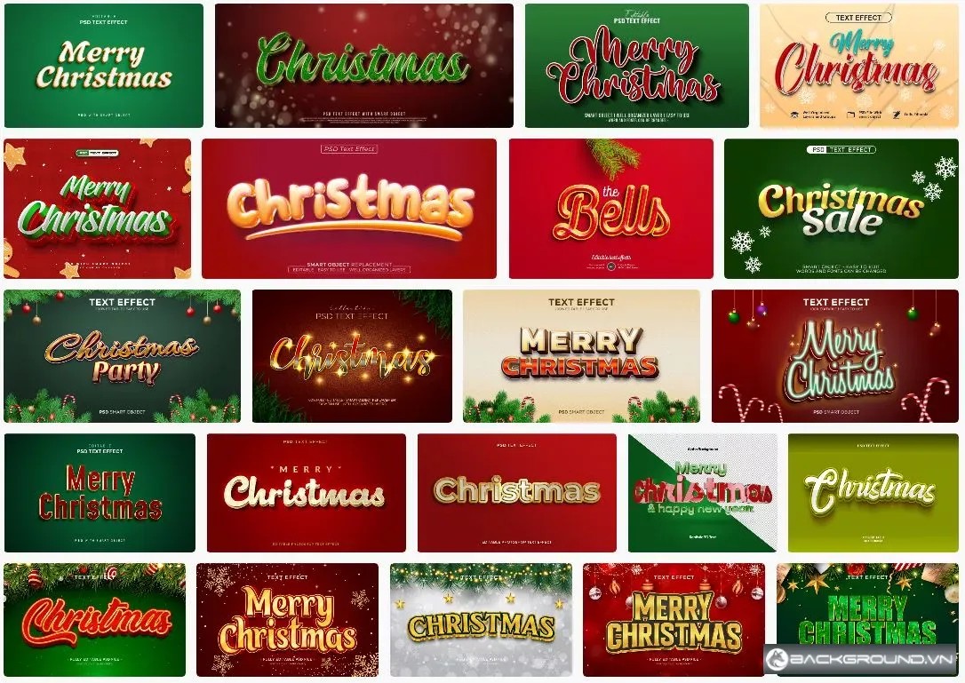 22+ Christmas Text Effect