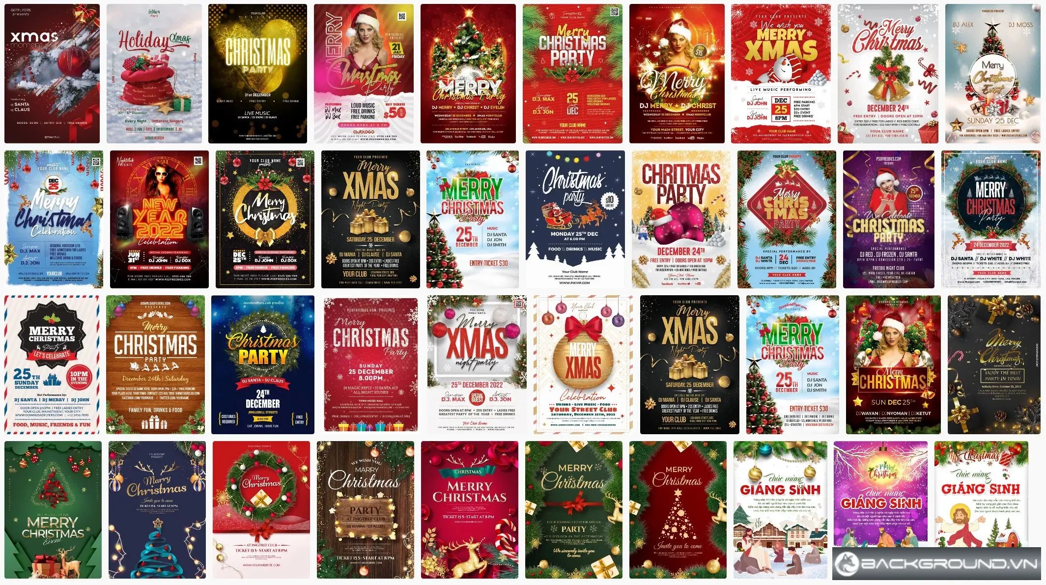 40+ Mẫu poster giáng sinh