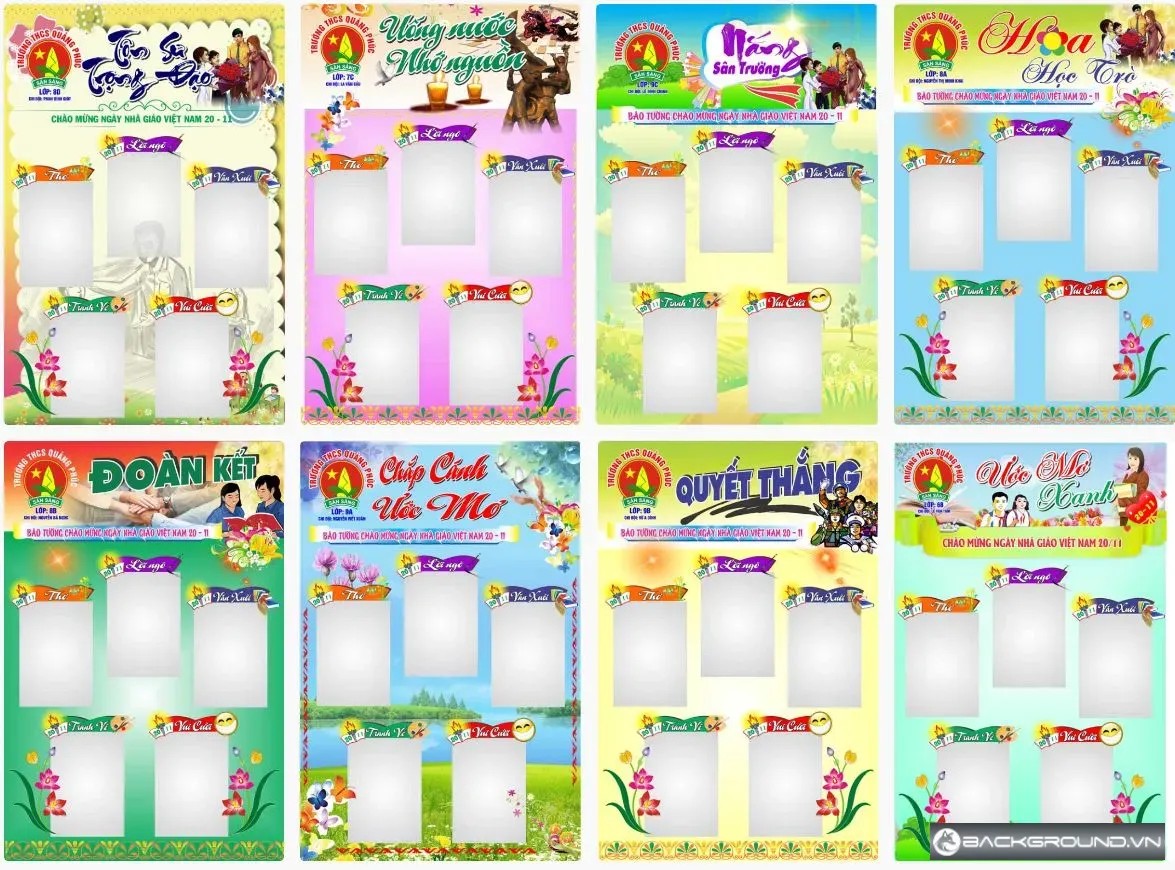 8+ Báo tường mừng ngày nhà giáo việt nam