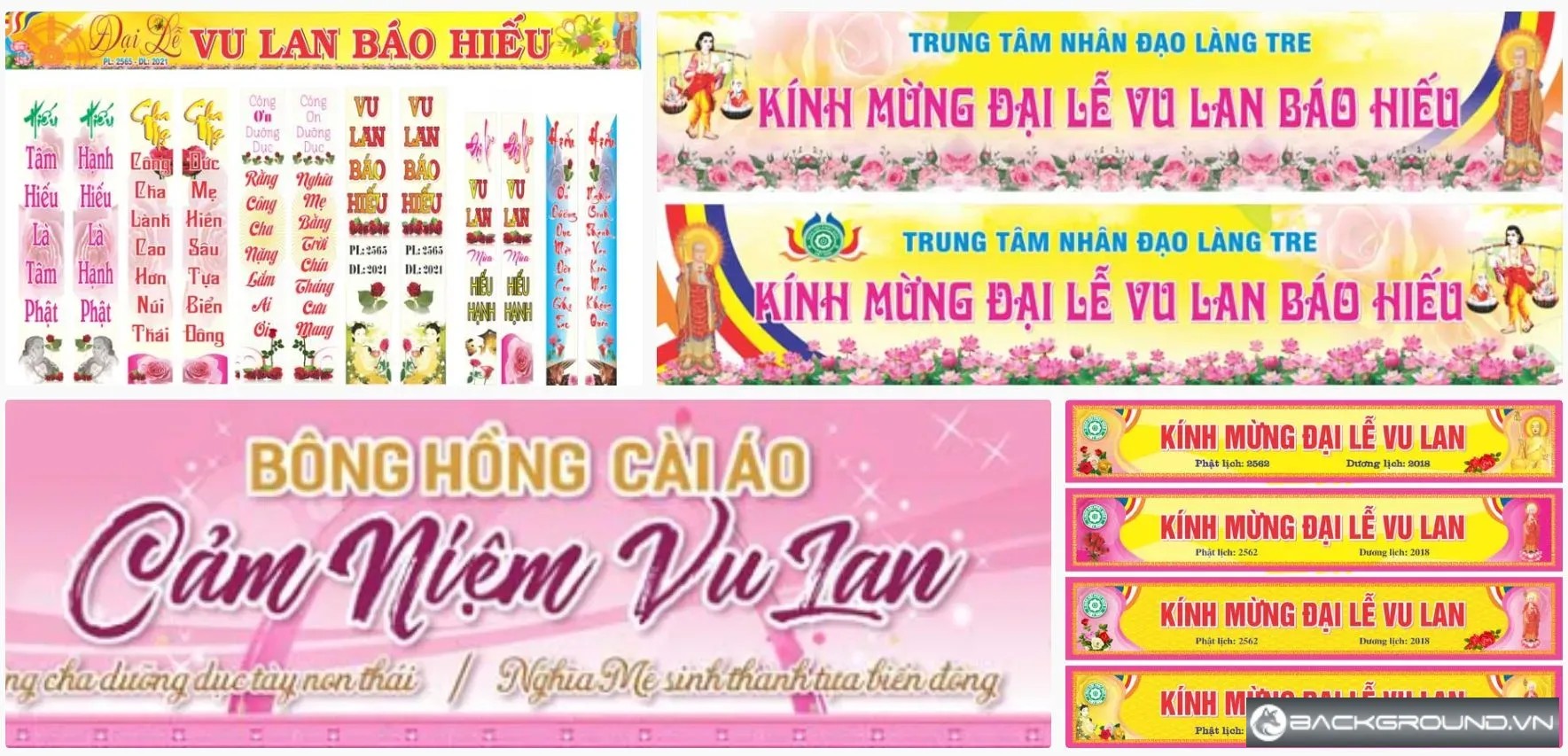 4+ Băng rôn lễ vu lan báo hiếu