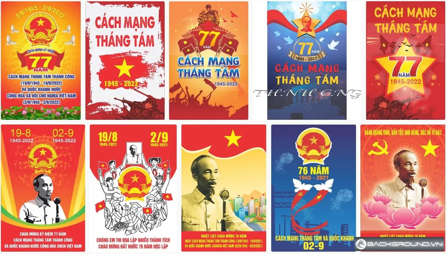 10+ Pano treo kỷ niệm ngày cách mạng tháng 8