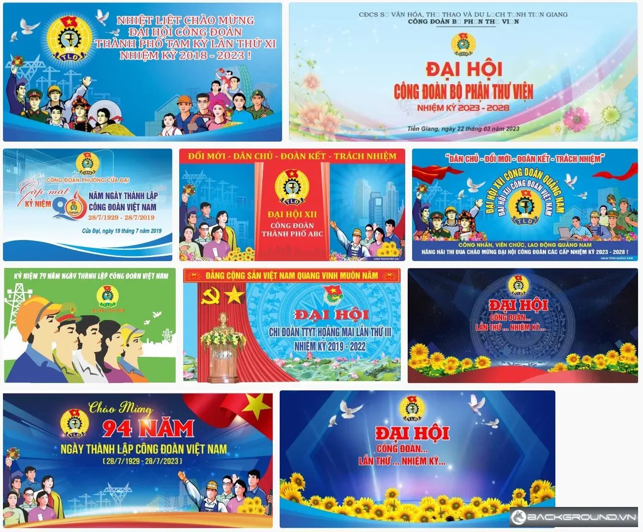 10+ Phông nền ngày thành lập công đoàn việt nam 28-7