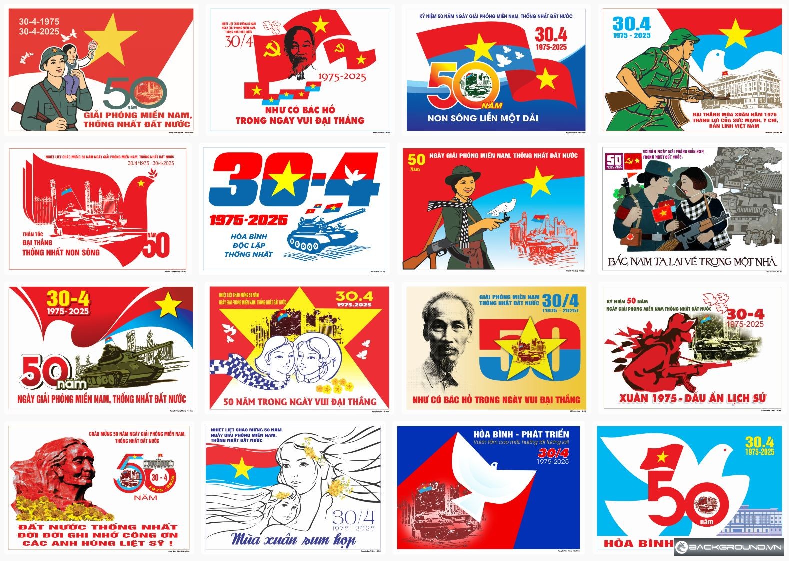 16+ Tranh cổ động 30-4-2025 file JPG