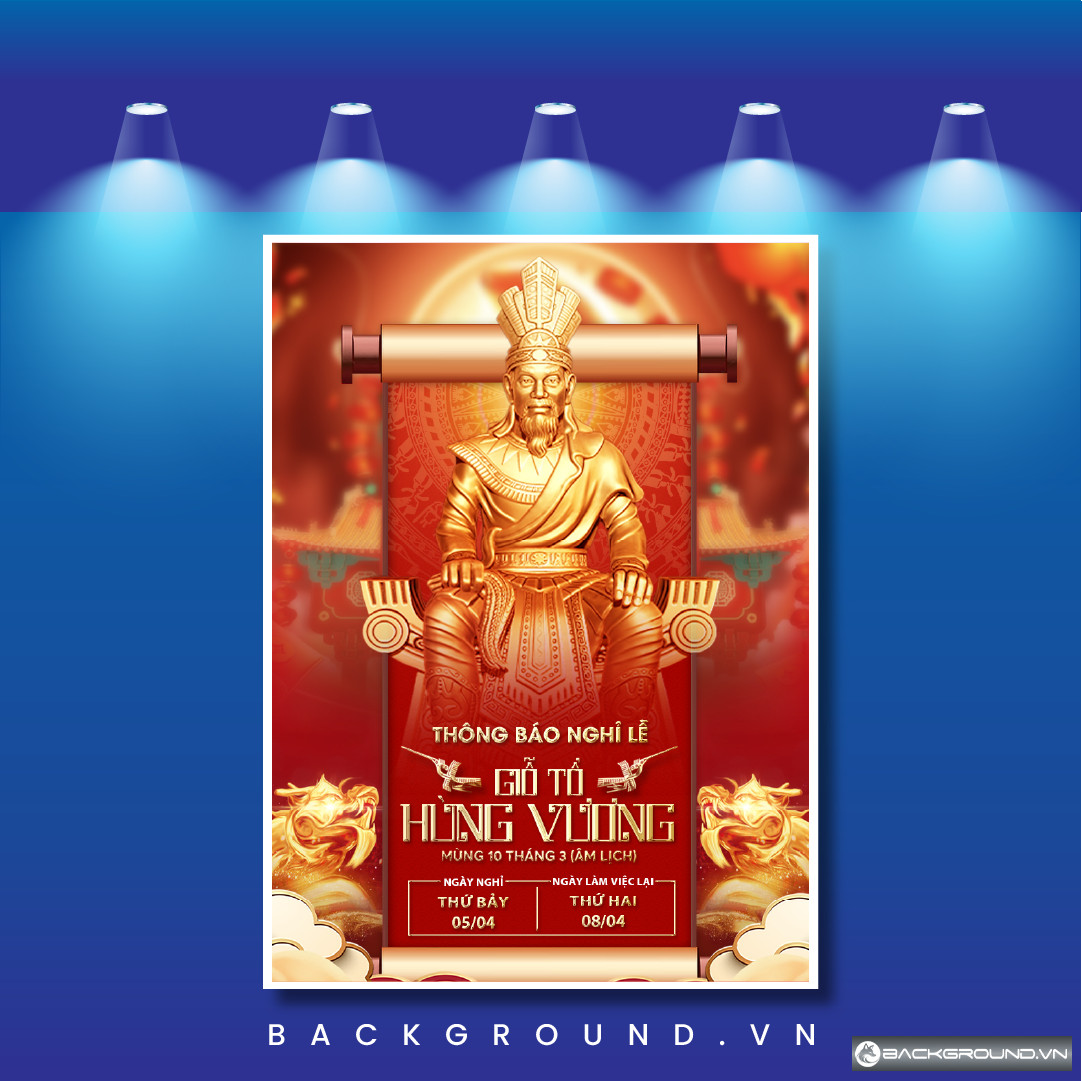 Mẫu Poster Giỗ Tổ Hùng Vương 10-3 Âm Lịch (8)
