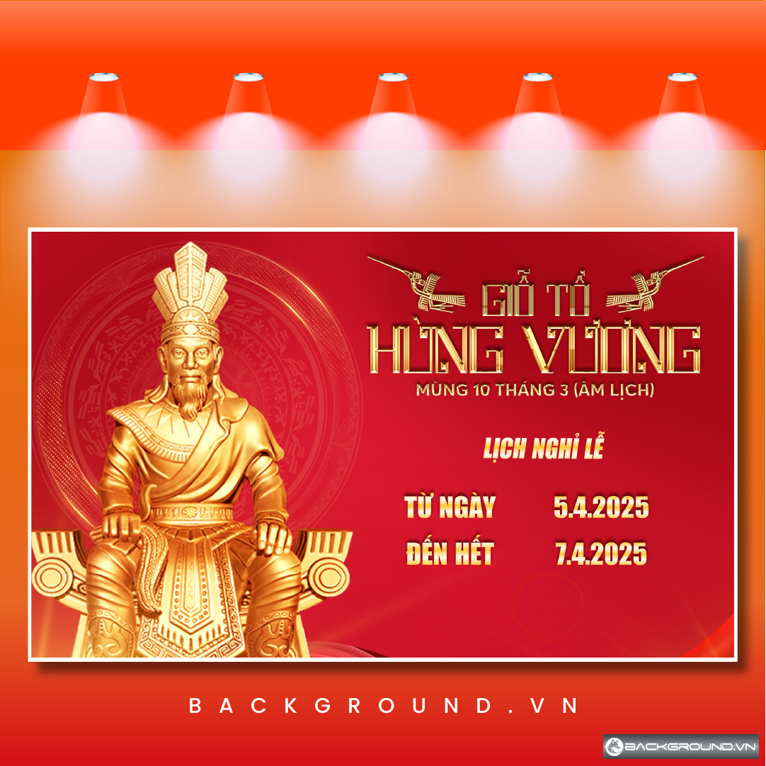 Poster Giỗ Tổ Hùng Vương đơn giản (24)