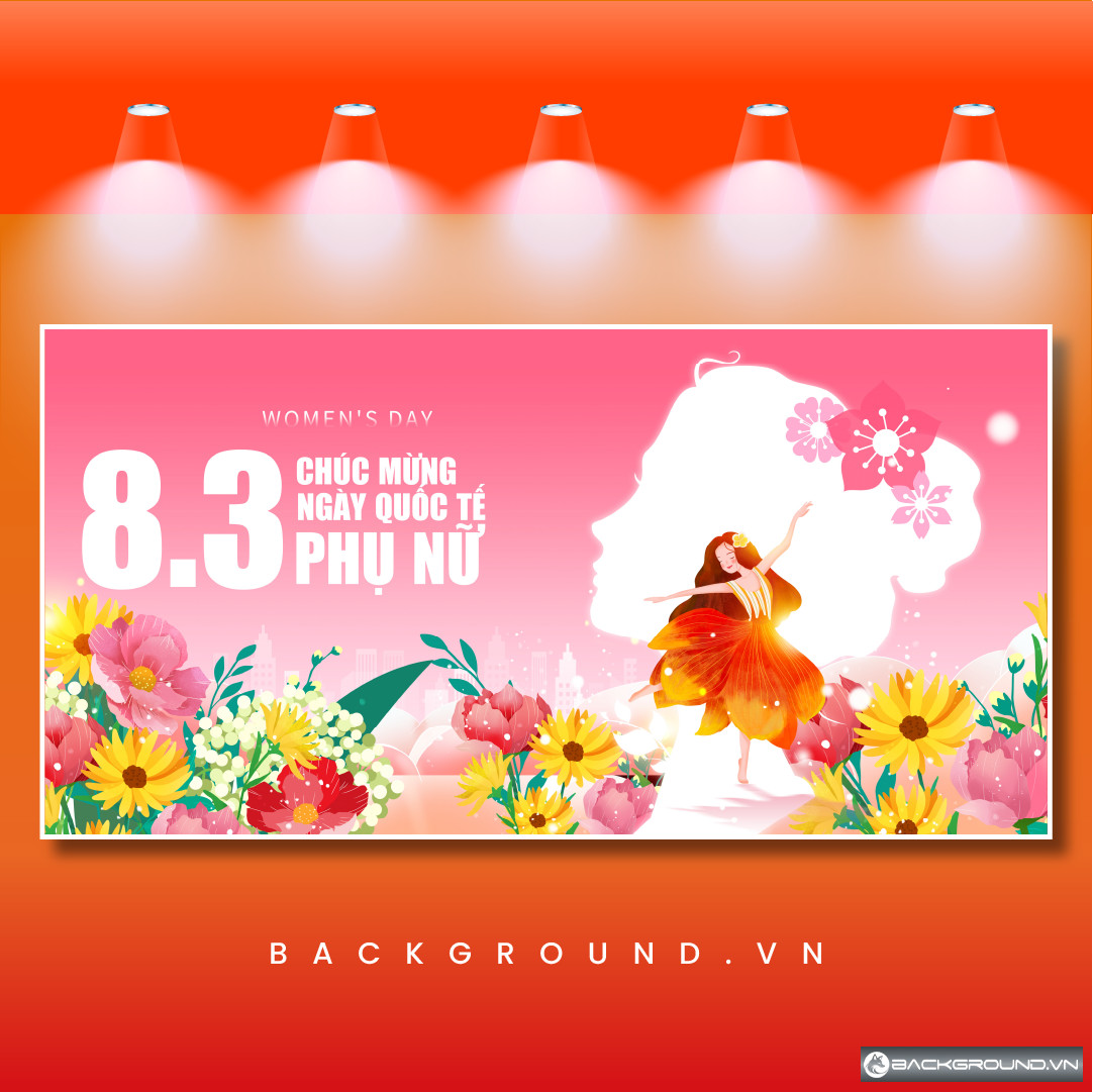 Backdrop sân khấu ngày 8-3