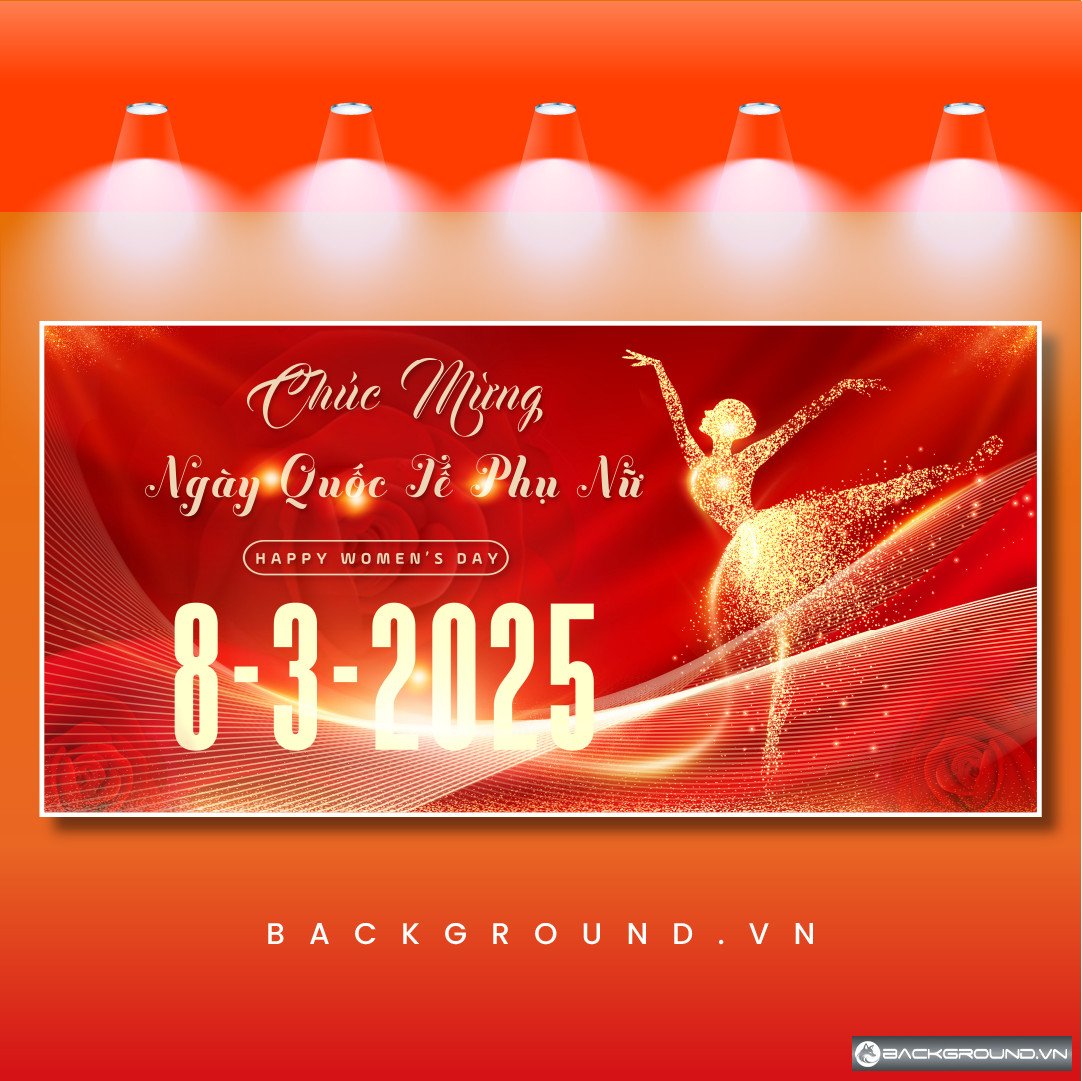 Background chúc mừng ngày 8-3-2025