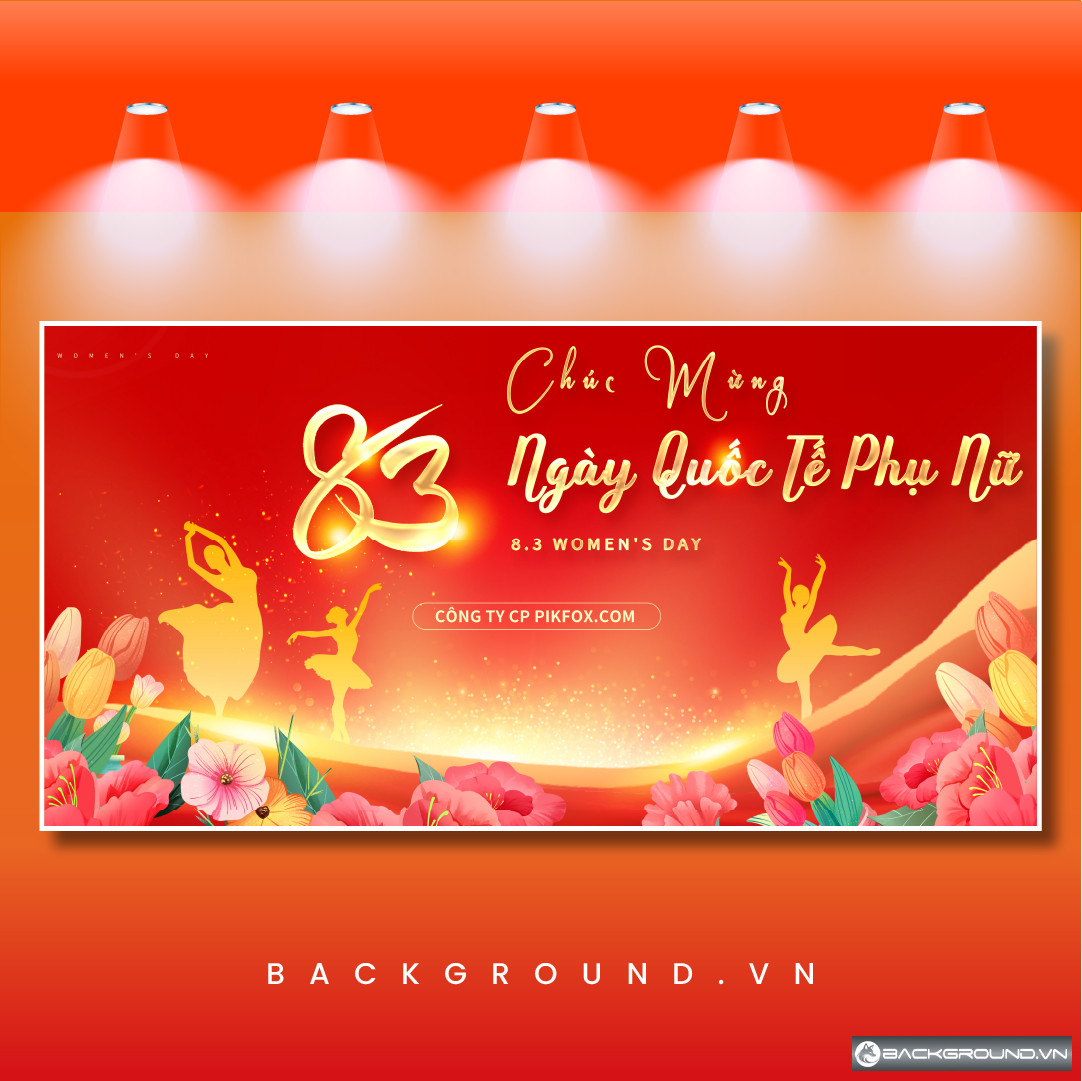 Phông sân khấu ngày 8-3