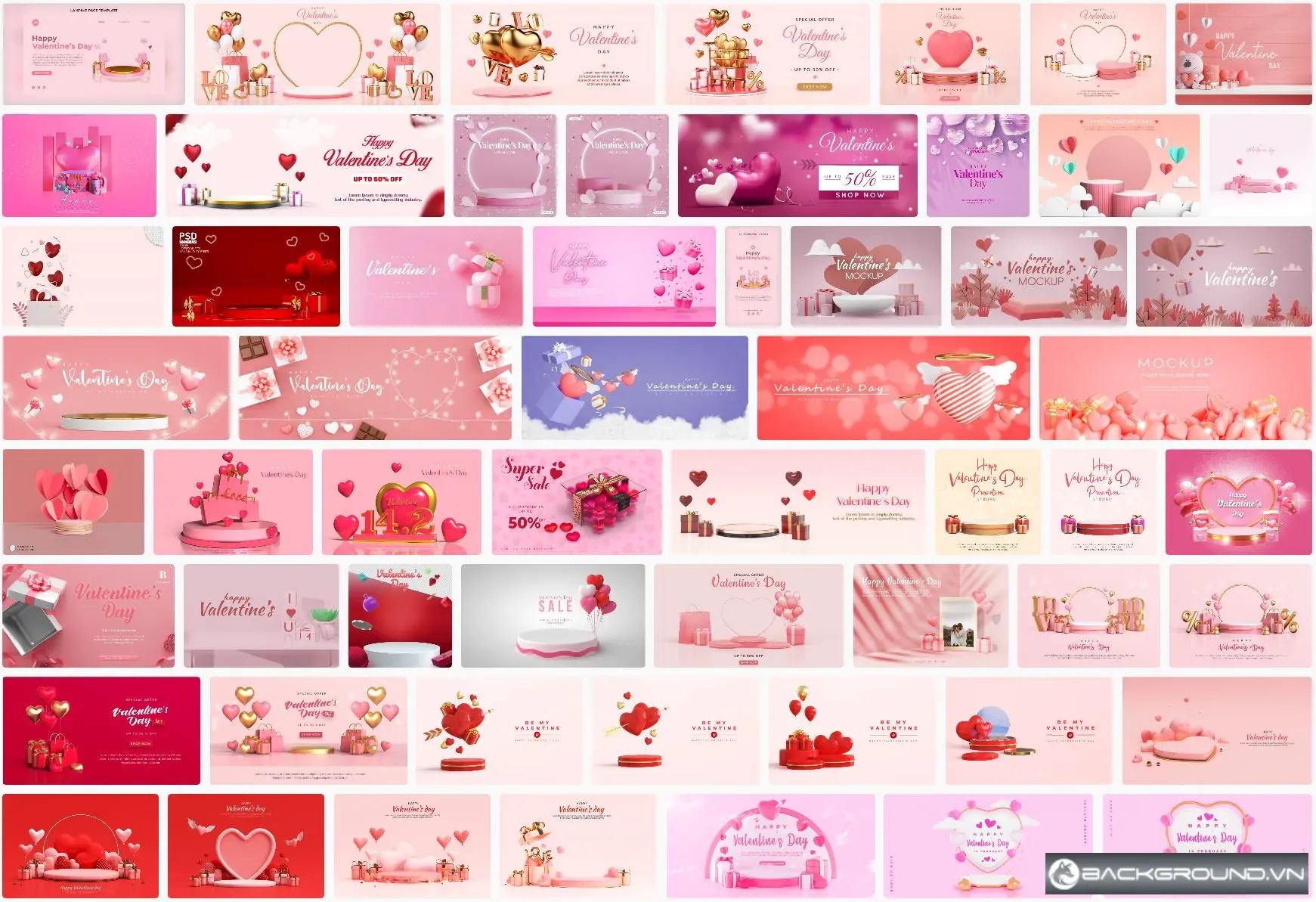 98+ Valentine 3D Background