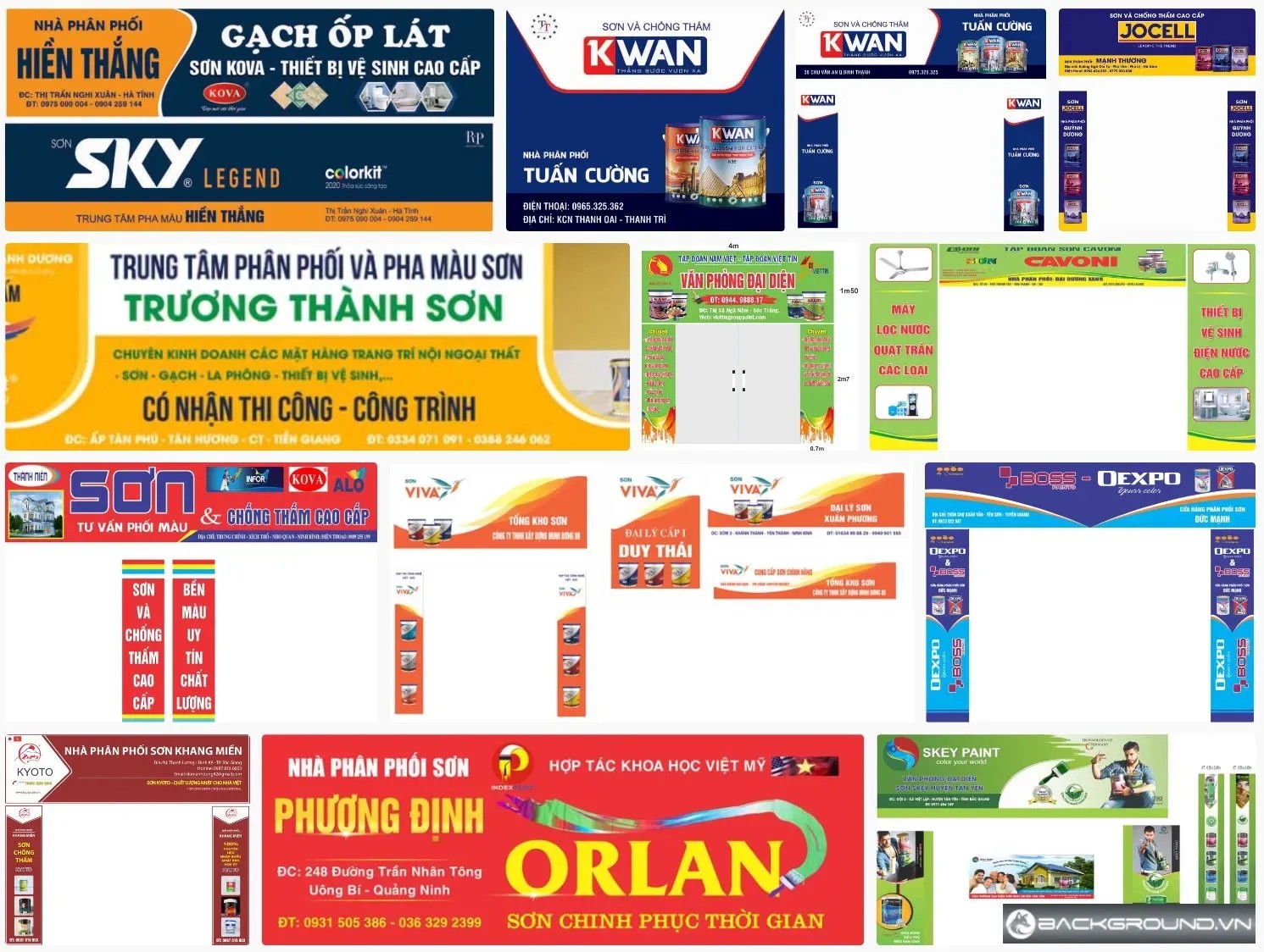 Bảng hiệu đại lý sơn