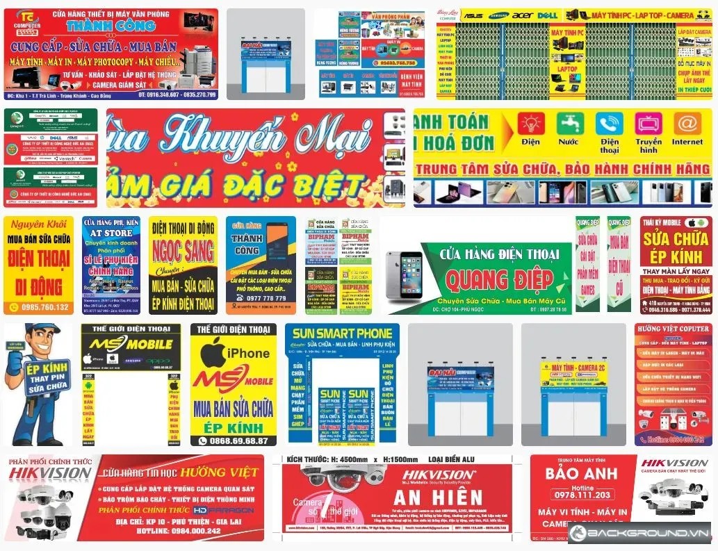 Biển hiệu cửa hàng công nghệ