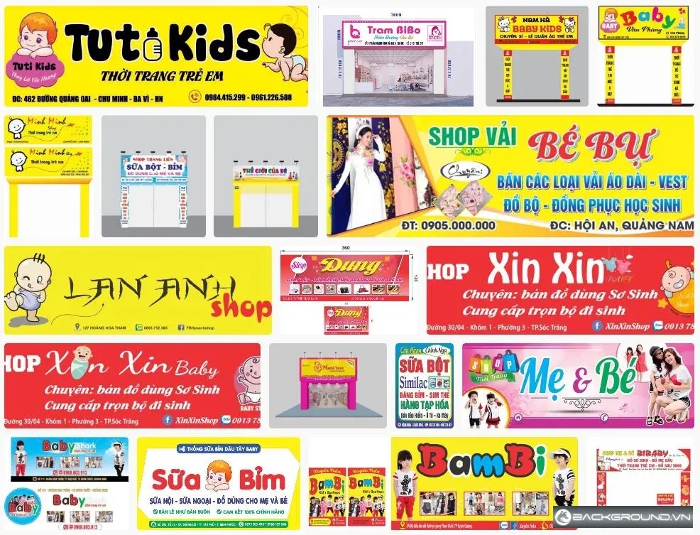 Biển hiệu mẹ và bé
