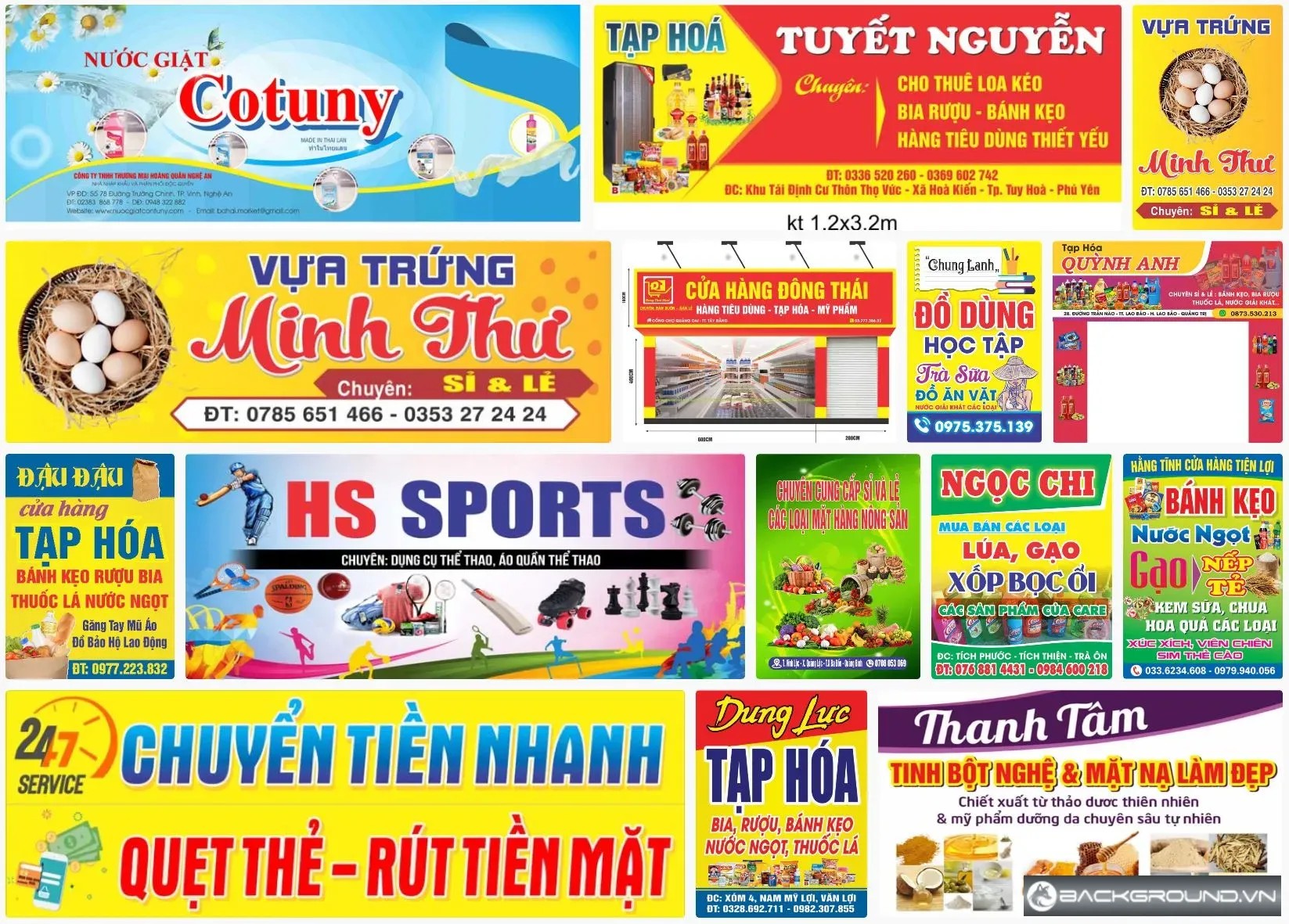Biển hiệu tạp hóa