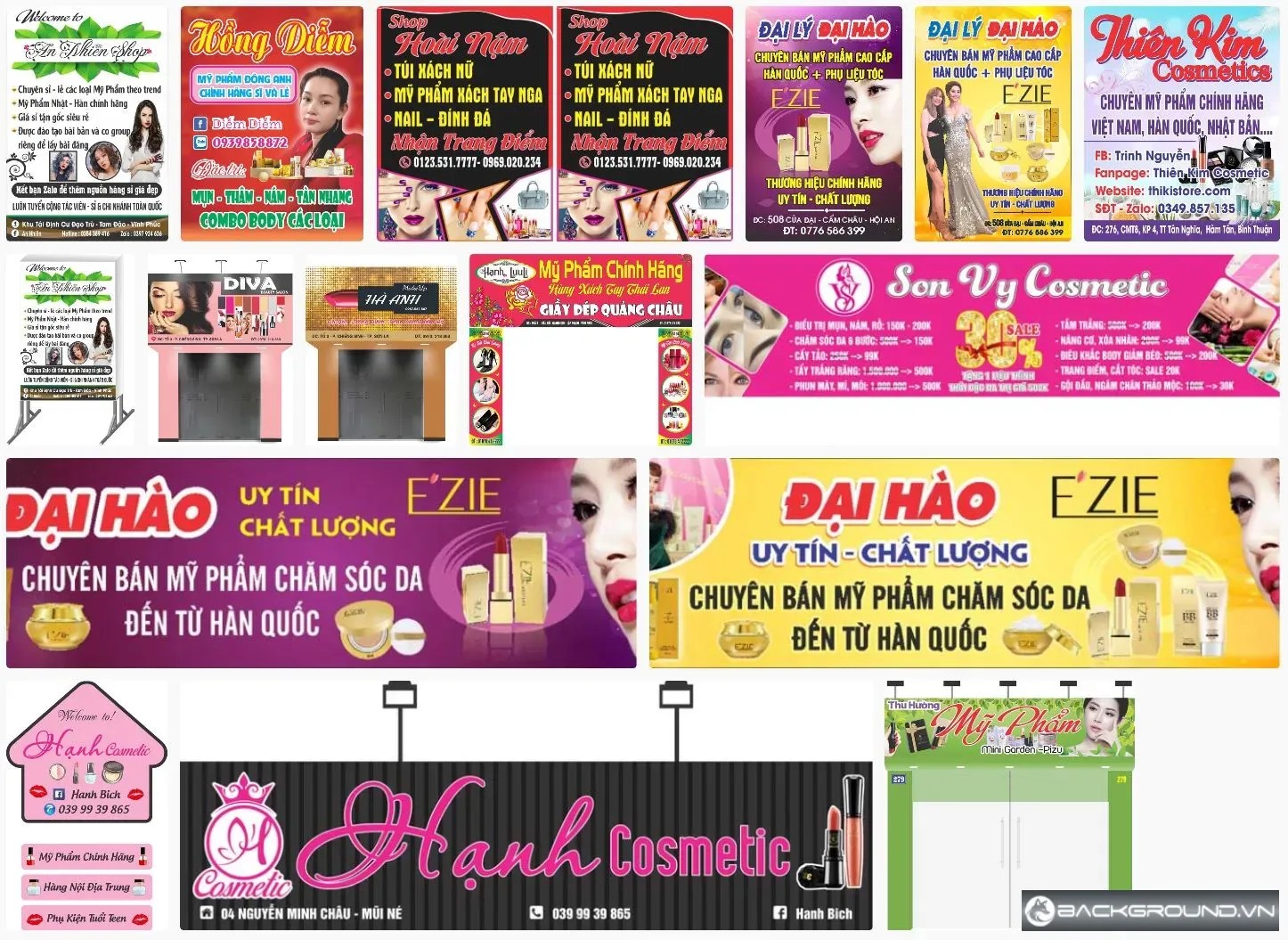 Biển quảng cáo mỹ phẩm
