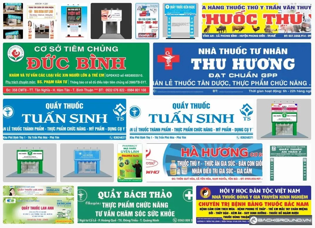 Biển hiệu phòng khám - quầy thuốc