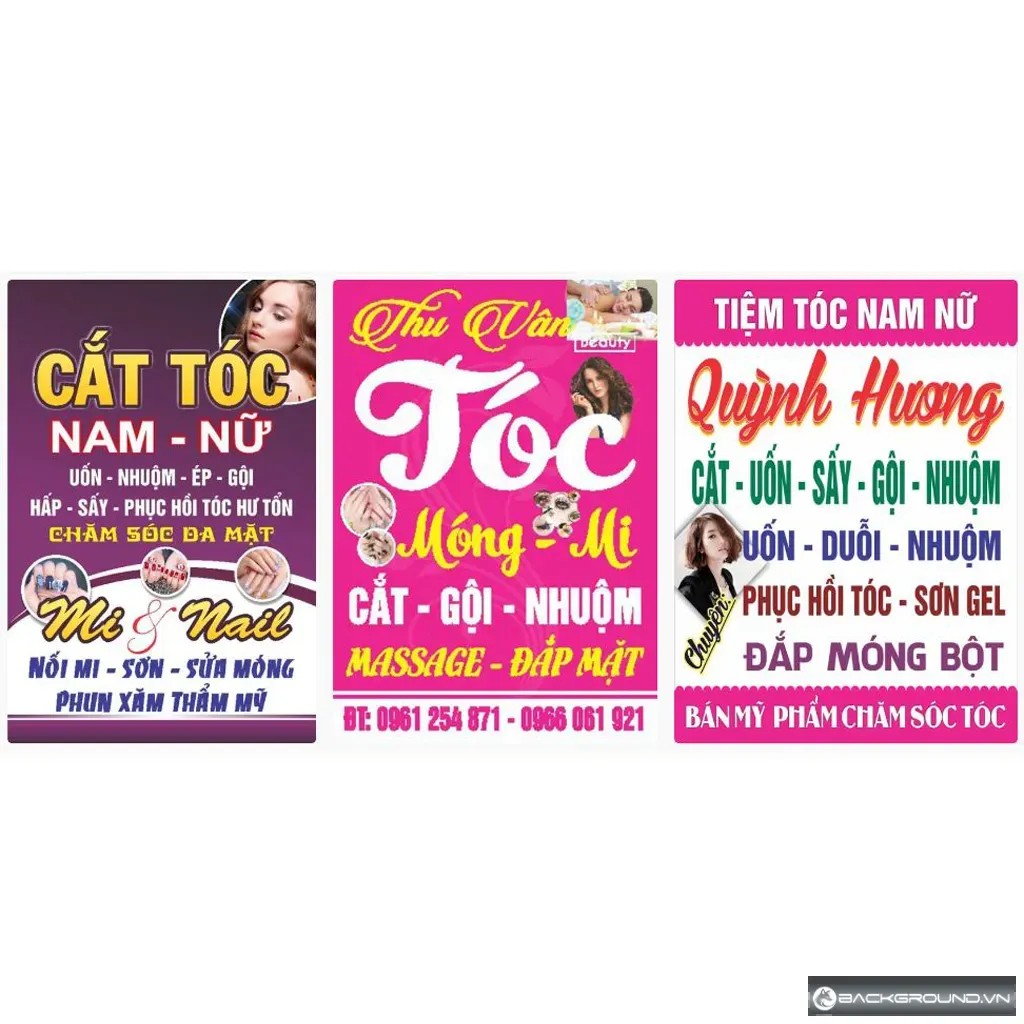 3+ Biển vẫy cắt tóc nữ