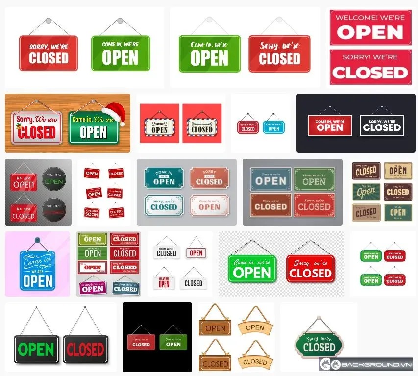 23+ Bảng open close