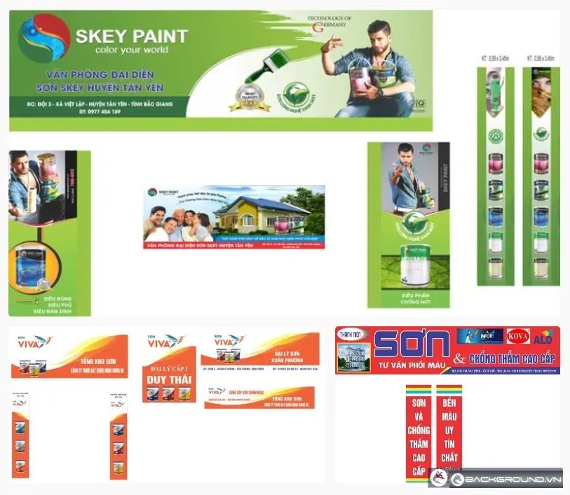 3+ Biển bảng đại lý sơn