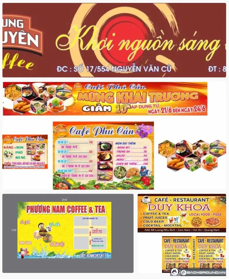4+ Biển hiệu cafe