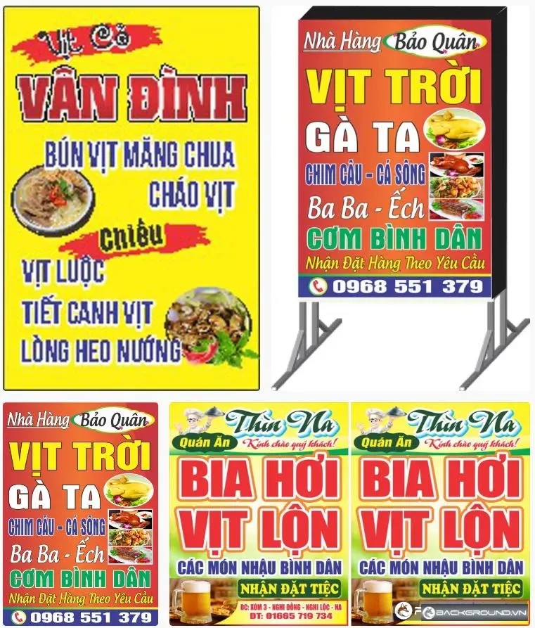 4+ Biển vẫy quán vịt