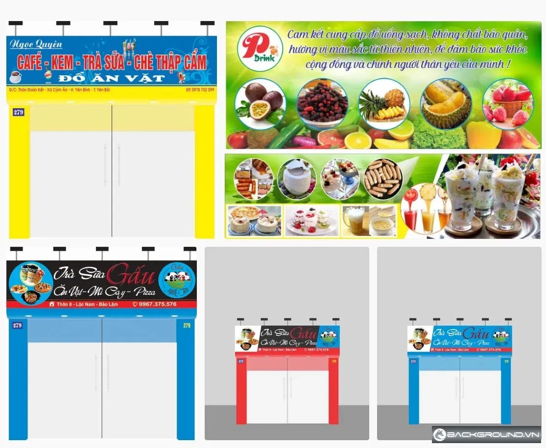 5+ Biển hiệu trà sữa