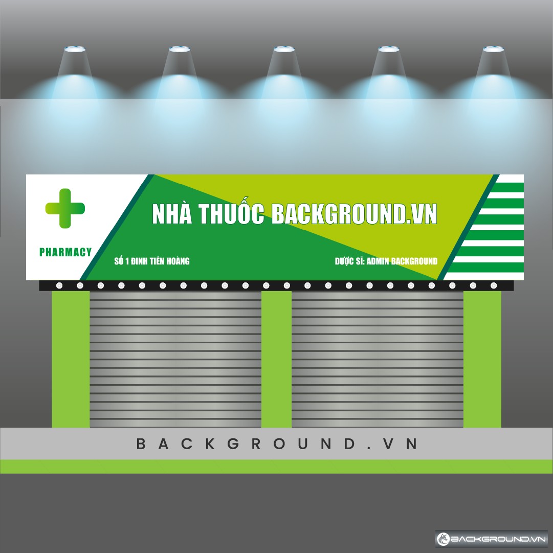 Biển hiệu hiệu thuốc tone xanh lá (8)