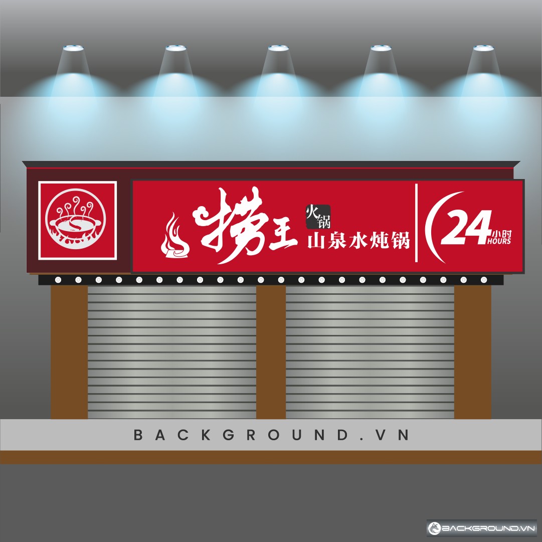 Biển hiệu quán lẩu tone màu đỏ (16)