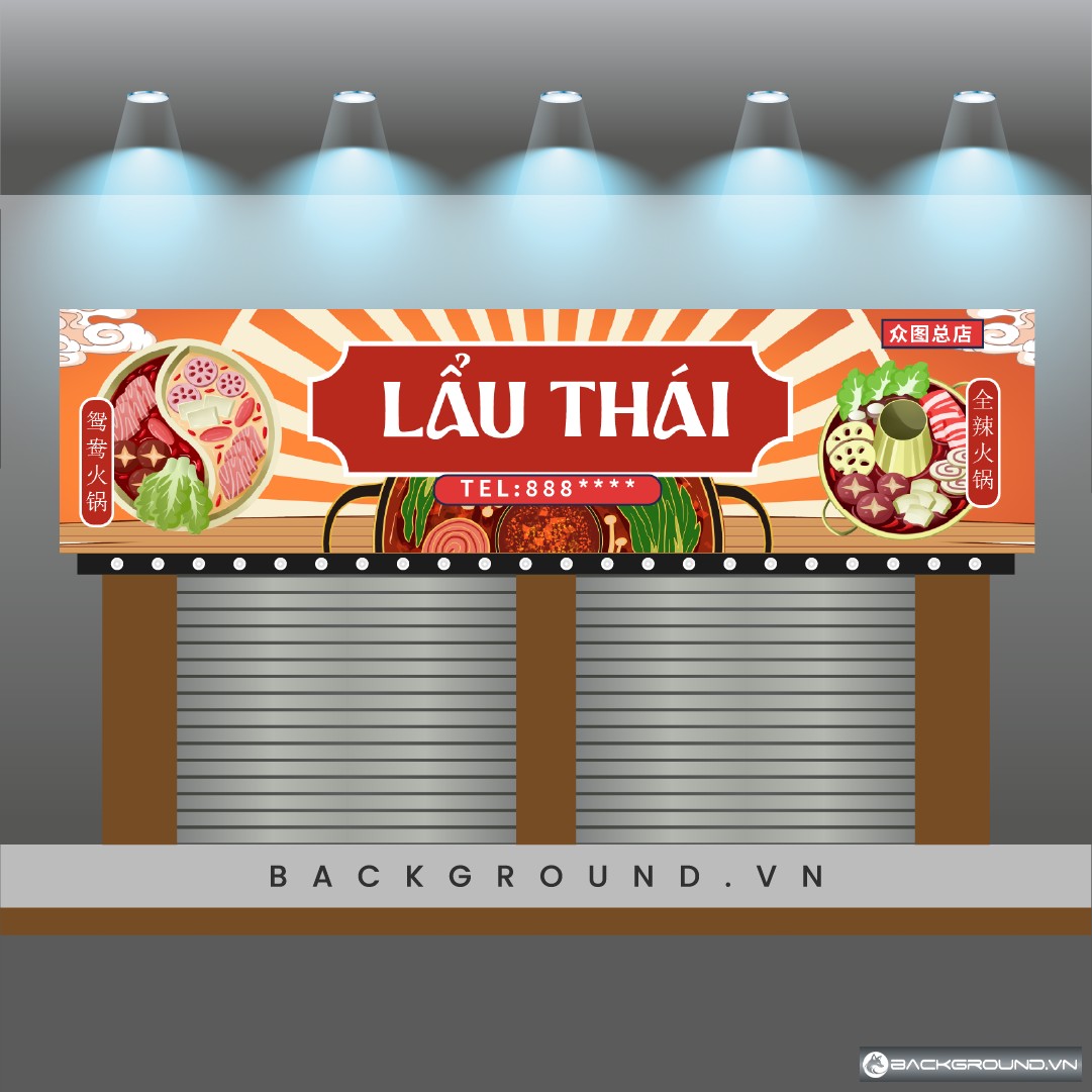 Mẫu biển lẩu thái thiết kế đơn giản (24)