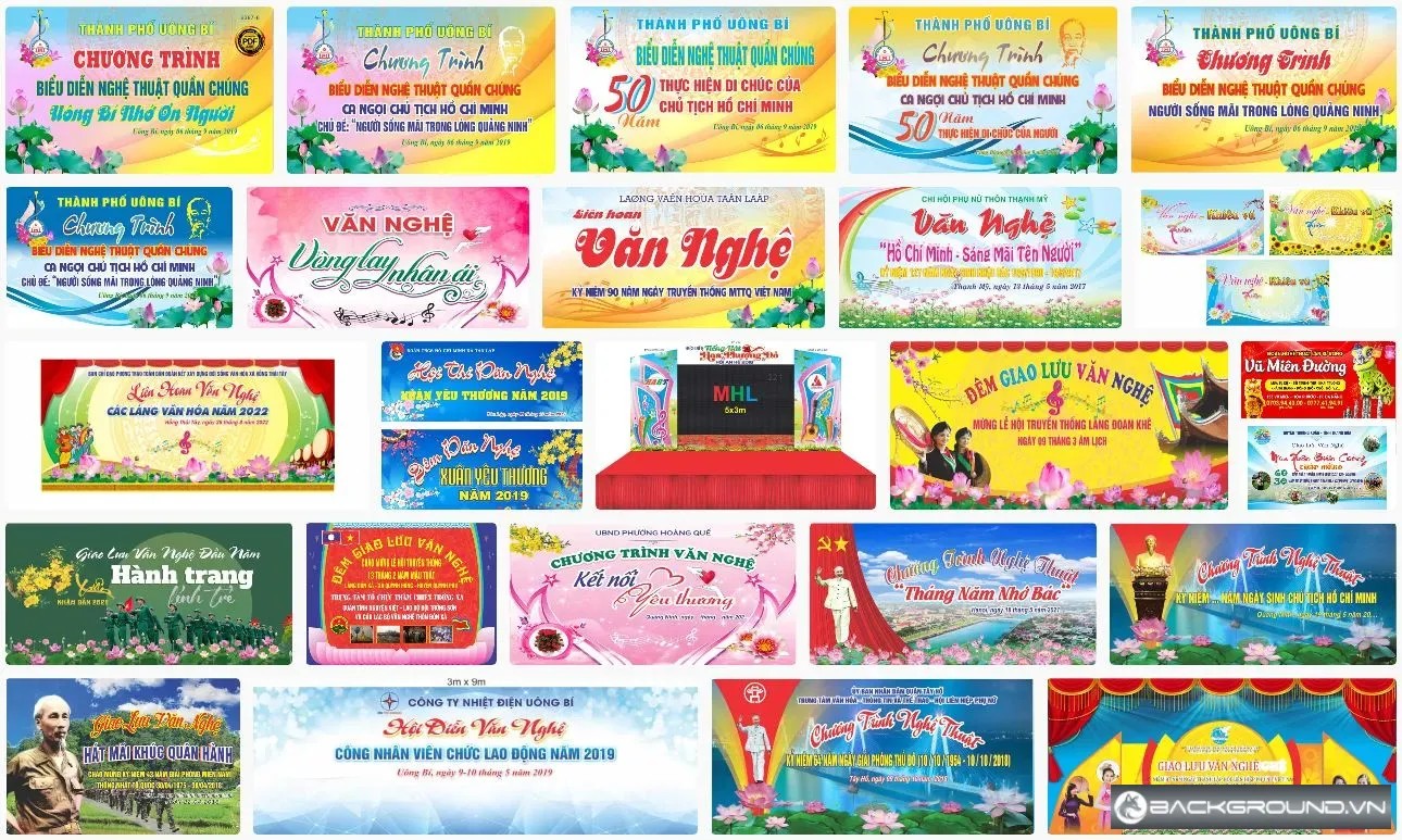Backdrop giao lưu văn nghệ